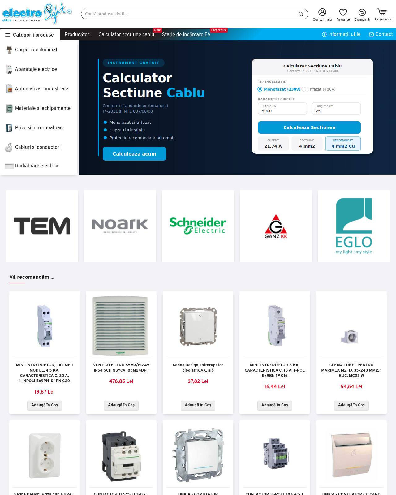 electrolight.ro — magazin online