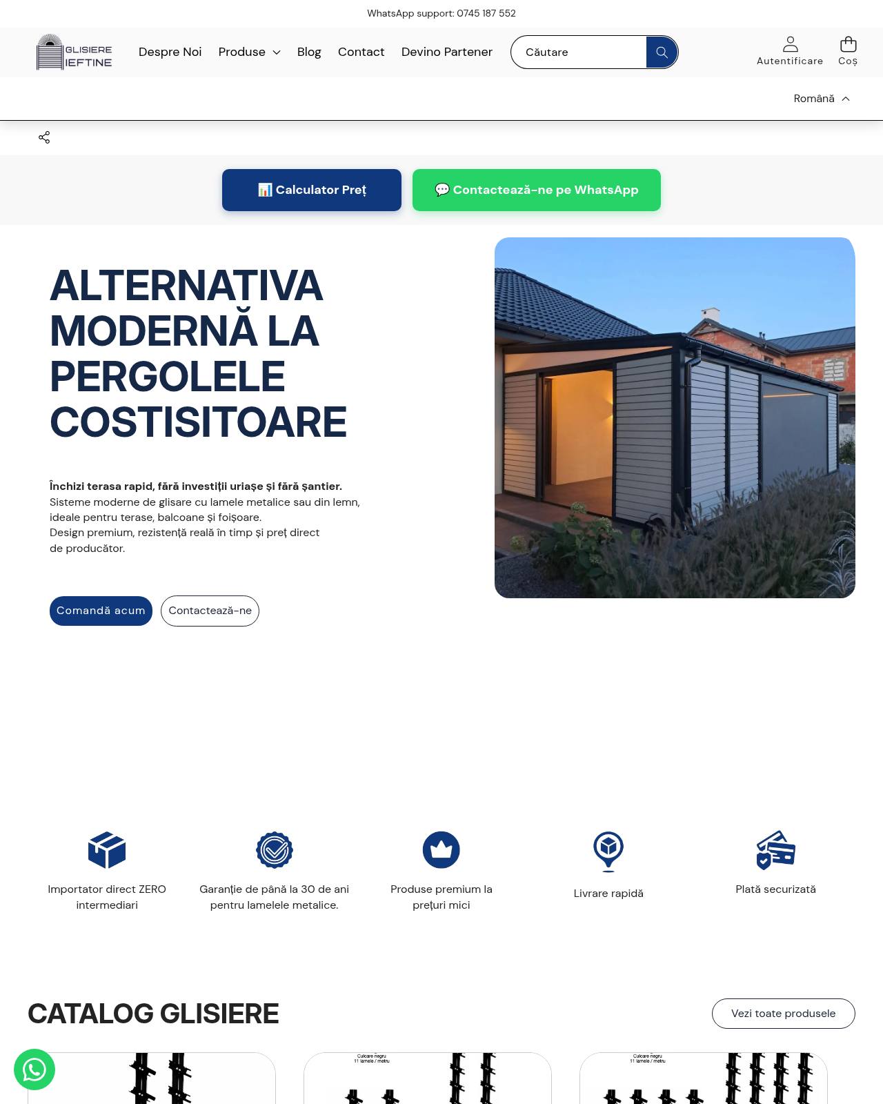 glisiereieftine.ro — magazin online