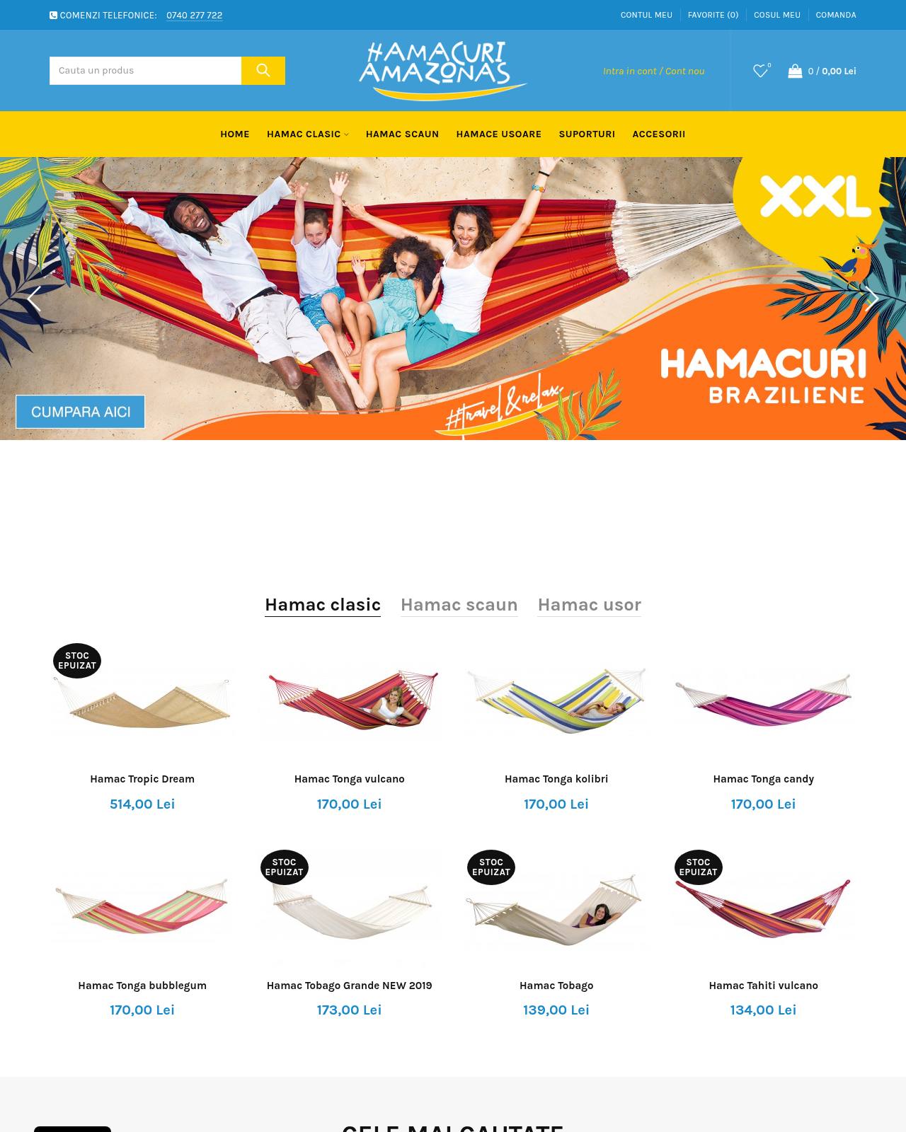 hamacuri-amazonas.ro — magazin online