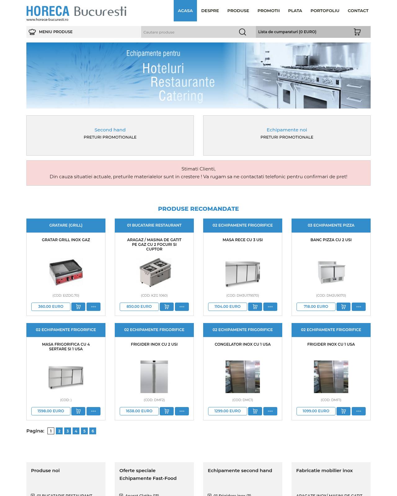 horeca-bucuresti.ro — magazin online