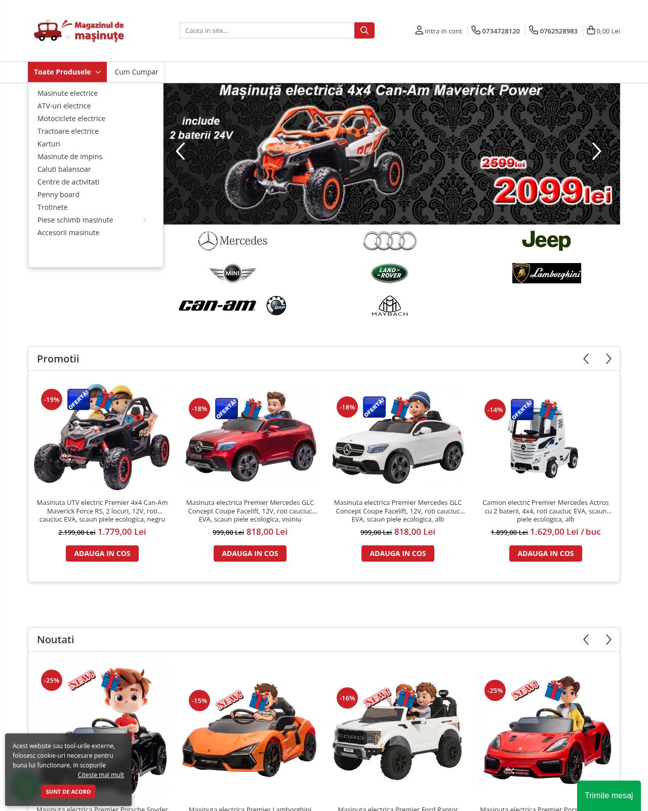 magazinuldemasinute.ro — magazin online