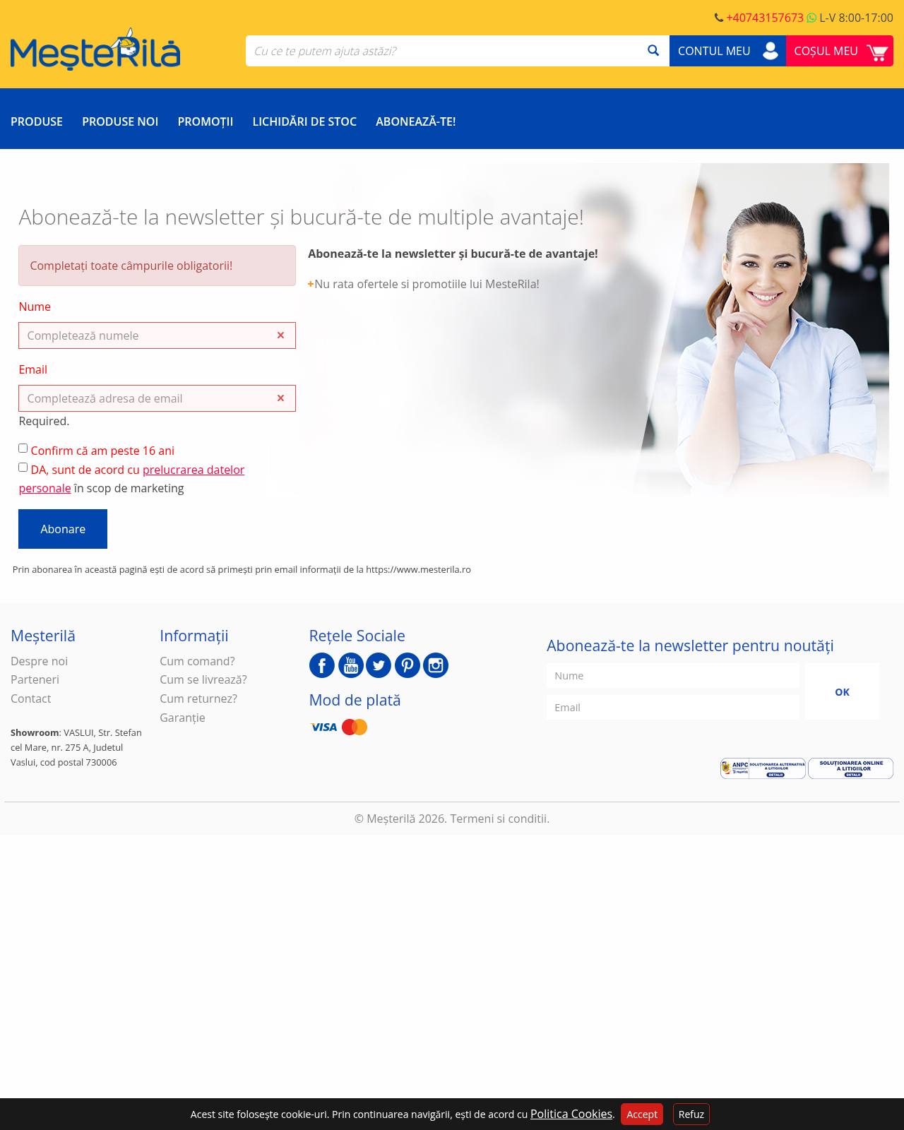 mesterila.ro — magazin online