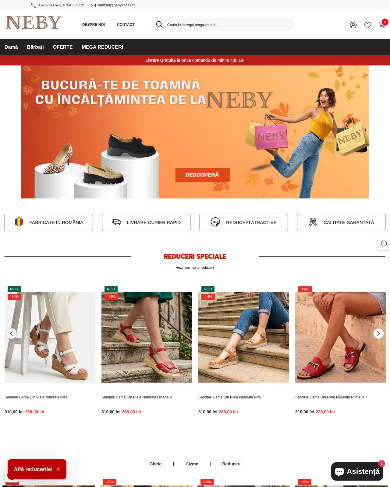 nebyshoes.ro — magazin online