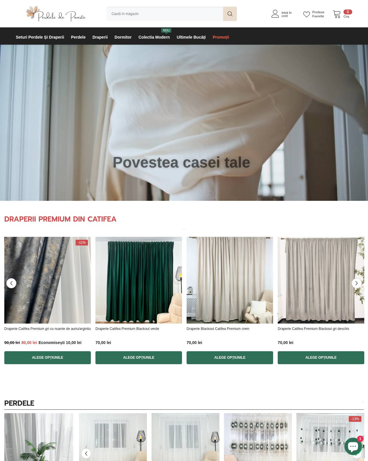perdeledepoveste.ro — magazin online