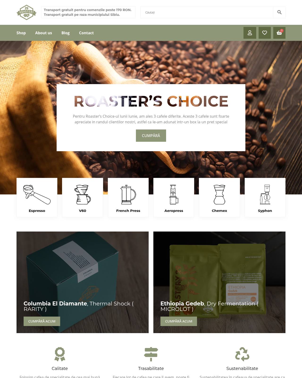 roastery29.ro — magazin online
