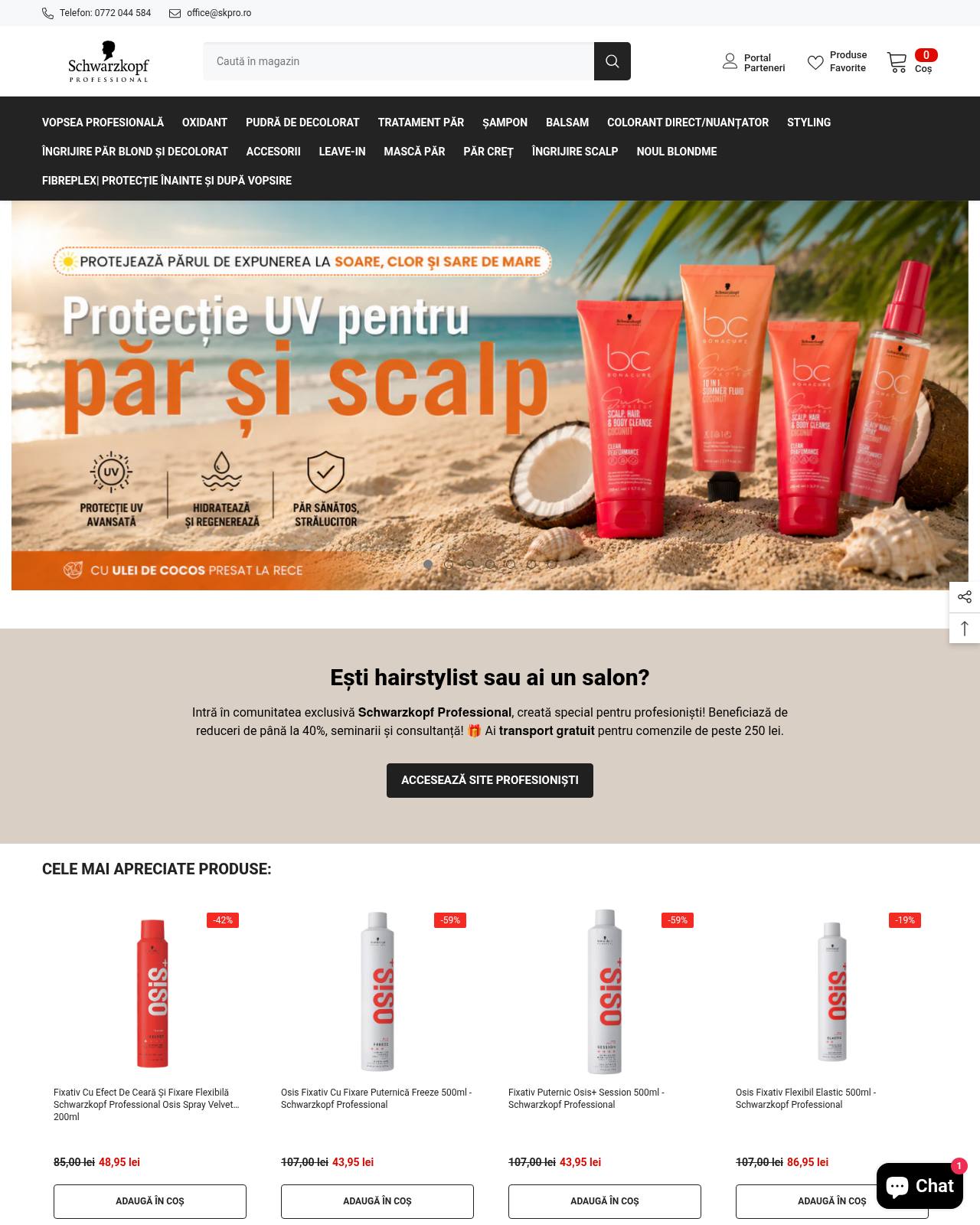 schwarzkopfpro.ro — magazin online